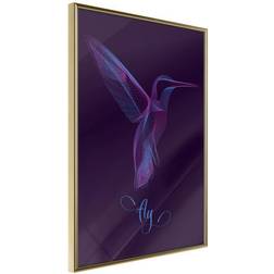 Arkiio Affisch Purple Hummingbird [Poster] 20x30 Poster